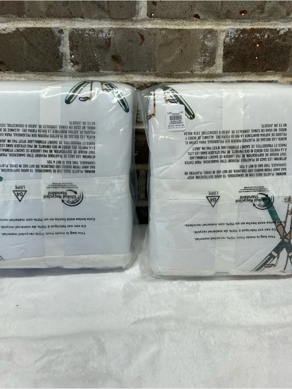 2 Pottery Barn Alpine Ski Sherpa Backed Sham Standard Pillow Covers Winter NWT